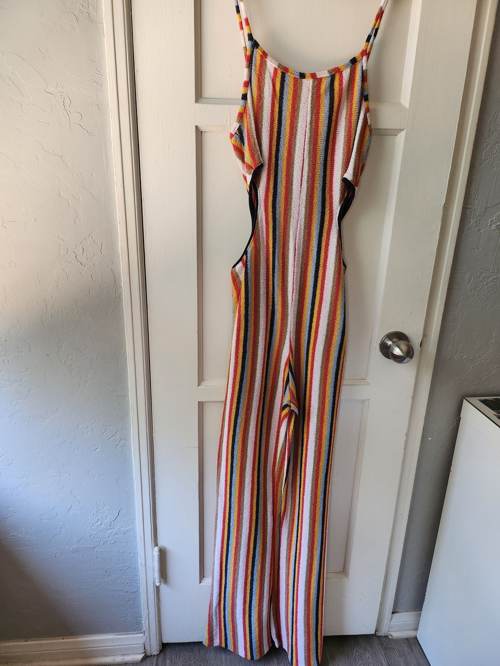 Zara Multicolor Striped Knit Jumpsuit